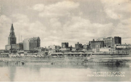 Hartford , Connecticut * Hartford's Skyline From Connecticut River * United States Usa - Hartford