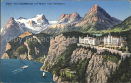 12344694 Vierwaldstaettersee SZ Mit Ruetli Und Grand Hotel Seelisberg Vierwaldst - Sonstige & Ohne Zuordnung