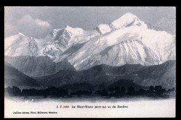 14627 - SUISSE - Le Mont-Blanc Vu De GENEVE - Genève