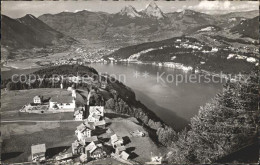 12344640 Seelisberg UR Blick Vom Kaenzeli Auf Morschach Brunnen Und Mythen Seeli - Autres & Non Classés