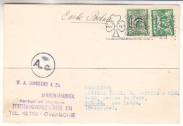 Pays Bas - Carte Postale De 1941 - Oblit Rotterdam - Exp Vers Chênée - Avec Censure - - Brieven En Documenten