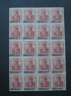 SARRE POSTE 33  NEUF * * SS CHARNIERE BLOC DE 20 LUXE - Unused Stamps