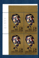 France.bloc De 4 Numéroté Du N° 2653 Jacques Brel N**. - Unused Stamps