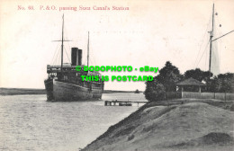 R546836 P. And O. Passing Suez Canal Station. J. S. Antippa. No. 63 - World