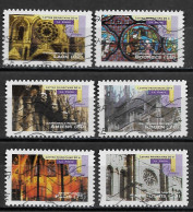 France 2011 Oblitéré Autoadhésif  N° 554 - 557 - 559  - 561 - 562 - 563    -    Art Gothique  ( Détails Architecturaux ) - Used Stamps