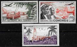 Comores 1950 - Yvert N° PA 1/3 - Michel N° 32/34 ** - Posta Aerea