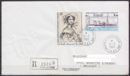 TAAF – St-Paul & Amsterdam - Lettre Recommandée Affr. PA68 + PA70 Oblit. 1e Jour Port-aux-Français 18-3-1982 /enveloppe  - Storia Postale