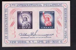 2018738474 1956 SCOTT 1075 (XX) POSTFRIS MINT NEVER HINGED  - 5TH INTERNATIONAL PHILATELIC EXHIBITION NEW YORK - Neufs