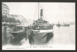 14634 - SUISSE - GENEVE - Un Départ De Bateau - Genève