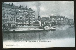 14635 - SUISSE - GENEVE - Quai Du Mont-Blanc - Bateau "LA SUISSE" - Genève