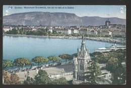 14638 - SUISSE - GENEVE - Monument Brunswick - Vue Sur La Rade Et Le Salève - Genève