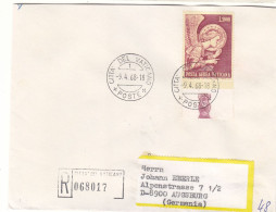 Vatican - Lettre Recom De 1968 - Oblit Citta Del Vaticano - Exp Vers Augsburg - - Cartas & Documentos