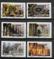 France 2011 Oblitéré Autoadhésif  N° 554 - 558 - 559 - 560 - 561 - 562   -    Art Gothique  ( Détails Architecturaux ) - Used Stamps