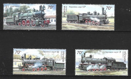 UKRAINE. N°650-3 De 2005. Locomotives à Vapeur. - Trains