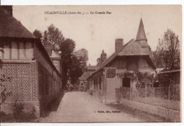 Carte Postale Ancienne Ouainville - La Grande Rue - Other & Unclassified