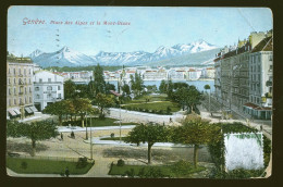 14640 - SUISSE - GENEVE - Place Des Alpes Et Le Mont-Blanc - Genève