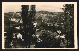 AK Nejdek, Blick Auf Die Ortsmitte Mit Stadtturm  - Tschechische Republik