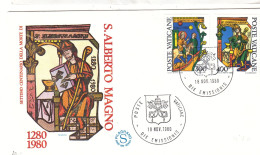 Vatican - Lettre FDC De 1980 - Oblit Poste Vaticane - - Brieven En Documenten