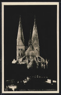 AK Lübeck, Marienkirche Bei Nachtbeleuchtung  - Lübeck