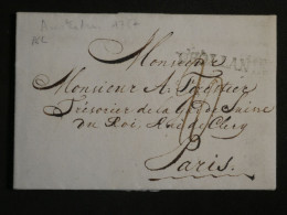 DN16  HOLLANDE   LETTRE RR 1727   AMSTERDAM  A PARIS FRANCE   +AFF. INTERESSANT +++ - ...-1852 Prephilately