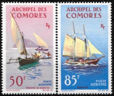 Comores 1964 - Yvert N° PA 10/11 - Michel N° 63/64 ** - Poste Aérienne