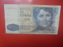 ESPAGNE 500 PESETAS 1979 Circuler (B.33) - [ 4] 1975-…: Juan Carlos I.