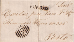 POR - LETTRE DE SOURE À PORTO - 1871 - Postmark Collection