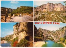 FRANCE - 07 ARDECHE - ROUTE DU PONT D'ARC MULTIVUES (251)_CP500 - Vallon Pont D'Arc