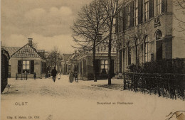 Olst (Ov.) Dorpstraat Met Postkantoor 190? Topkaart - Andere & Zonder Classificatie