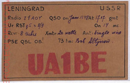 Ad9237 - USSR - RADIO FREQUENCY CARD  -  1948 - Radio