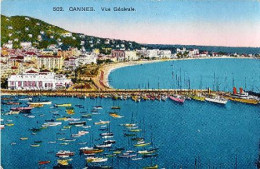 06 - CANNES - VUE GÉNÉRALE [ PORT, BATEAUX ] (872)_CP257 - Cannes