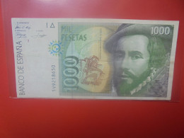 ESPAGNE 1000 PESETAS 1992 Circuler (B.33) - [ 4] 1975-…: Juan Carlos I.