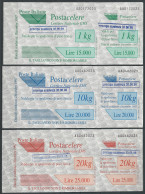 1997 Italia Postacelere Sopr. 3v. MNH Sass. N. 4/6 - Altri & Non Classificati