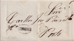 POR - LETTRE DE GUIMARAES À PORTO - 1862 - Storia Postale