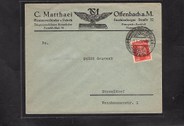 DR. Reklame-Brief, Riemenverbinder Fabrik. C. Matthaei, Offenbach A.M. - Otros & Sin Clasificación