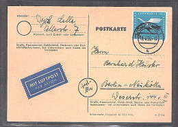 Bund EF. Mi.-Nr. 207 Auf Luftpost-Fernkarte - Cartas & Documentos