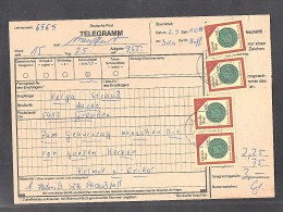 DDR., Telegramm Mit Me.F. Mi.-Nr. 3159 - Cartas & Documentos