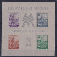 SBZ- West Sachsen, Mi.-Nr. Block 5 B Y, Postfrisch, FA. Bodo StröhBPP - Other & Unclassified