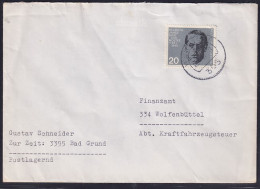 Bund, Fernbrief Mit EF. Mi.-Nr.  437 (Marke Aus Block 3) - Lettres & Documents