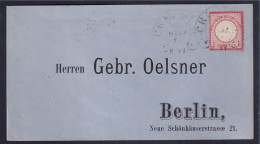 DR., Fernbrief Mi.-Nr. 4 Mit HE-St. Crefeld (Spalink  6-6) - Lettres & Documents