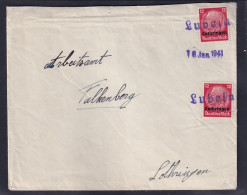 Dt.Besetzung 2.Weltkrieg, Lothringen, MeF. Mi.-Nr  7, Mit Notstempel Lubeln - Occupazione 1938 – 45