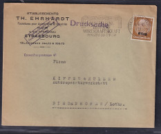 Dt. Besetzung 2. Weltkrieg, Elsaß, Drucksache Mit EF. Mi.-Nr. 1 - Occupation 1938-45