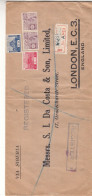 Japon - Lettre Recom Années 1929 / 30 ? - Départ Kobe ? - Exp Vers London - Valeur Timbres ** = Plus De 300 €   ! - Covers & Documents