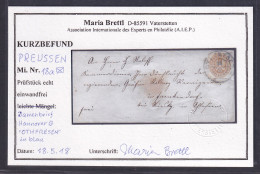 AD. Preußen, Damen-Brief  Mit EF. Mi.-Nr. 18a (Siehe Befund Von Brettl). - Autres & Non Classés