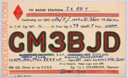 Ad9242 - SCOTLAND - RADIO FREQUENCY CARD  -  1949 - Radio