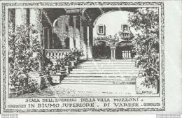 Bs194 Cartolina Biumo Superiore Varese Scala Dell'ingresso Della Villa Mozzoni - Varese