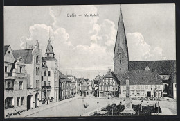 AK Eutin, Marktplatz Mit Kirche Und Denkmal  - Eutin