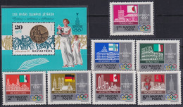 F-EX50081 HUNGARY MNH 1980 MOSCOW OLYMPIC GAMES SEDES OLIMPICAS.  - Sommer 1980: Moskau