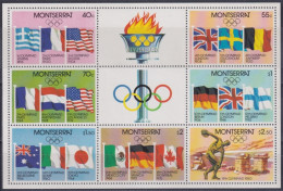 F-EX50112 MONTSERRAT MNH 1980 MOSCOW OLYMPIC GAMES FLAG STADIUM.    - Verano 1980: Moscu