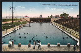 AK Düsseldorf, Stadion, Schwimmbecken Mit Tribünen  - Duesseldorf